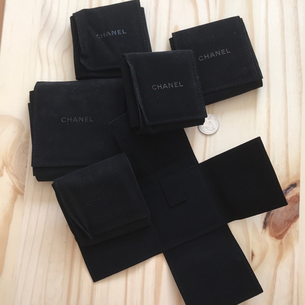 Lots of Chanel jewelry pouch